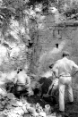les fouilles archéologiques dans le château