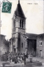 L'église de Pompey au début des années 1900