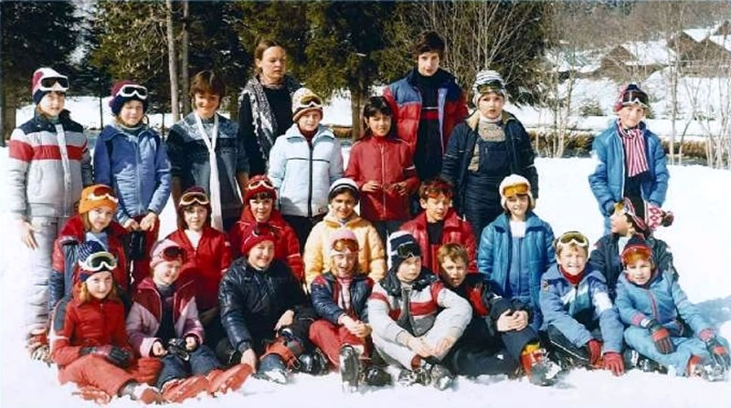 1981, classe de neige à ?