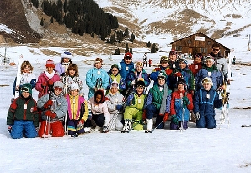 Classe de neige à ? en 1990