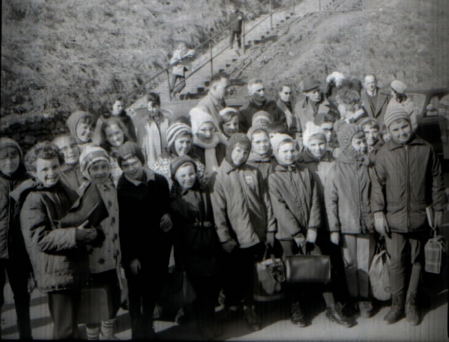 Classe de neige à Gourette en 1967