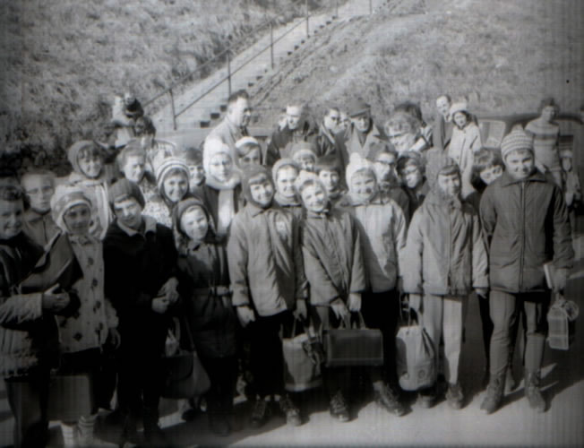 Classe de neige à Gourette en 1967