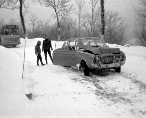 Classe de neige à Gourette en 1967
