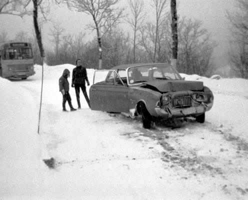 Classe de neige à Gourette en 1967