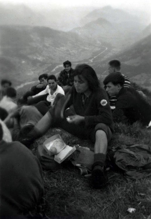 Camp de Samoëns 1962 - Sur le mont Criou