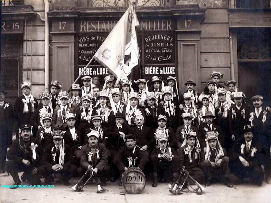 Les conscrits de Pompey en 1924 Les conscrits de Pompey en 1924