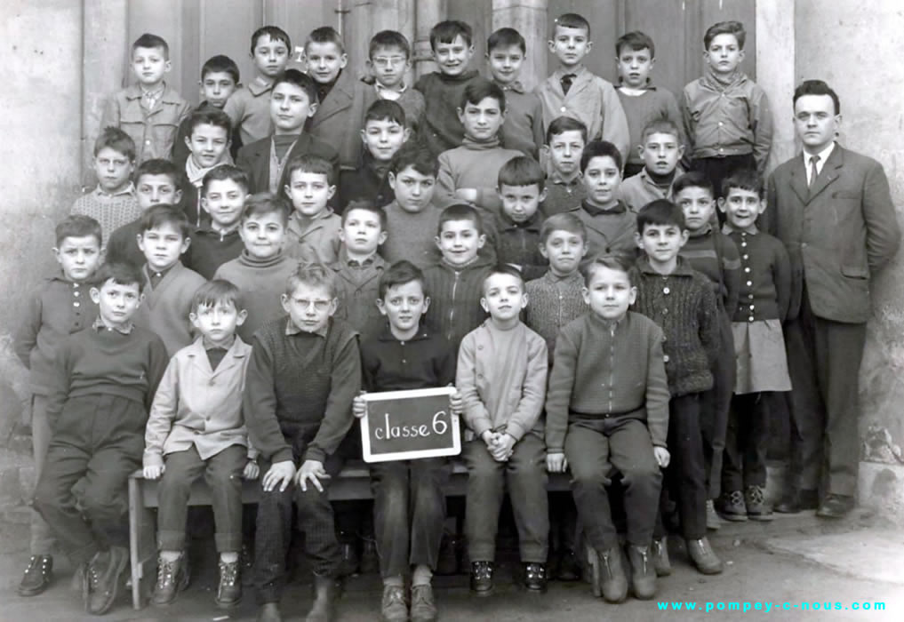 Ecole de garçon de Pompey classe de CE1-CE2 de 1959-1960