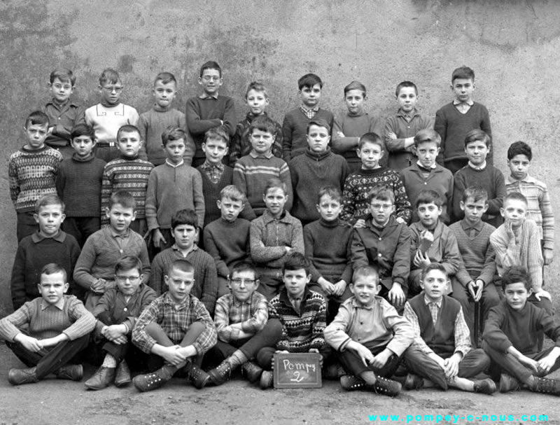 Ecole du centre( Gustave Eiffel), classe de garçons de CM2 en 1963 (Photographie n° 281)