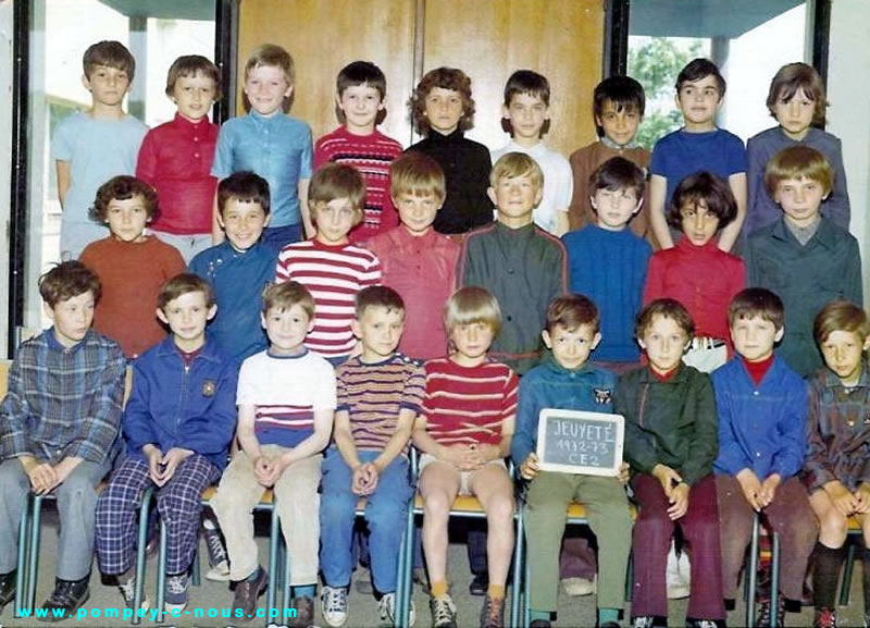 Ecole Jeuyeté, classe de CE2 en 1973 (Photographie n° 238)