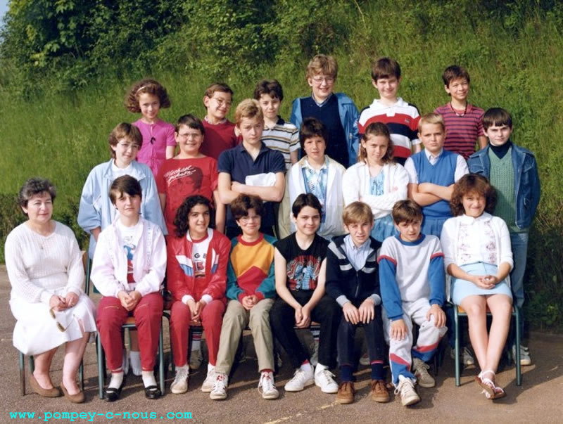 Ecole Jeuyeté, classe de CM2 en 1984-1985 (Photographie n° 248)
