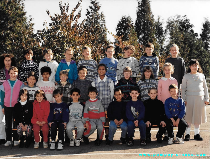 Classe de CE2 de l'école Jeuyeté en 1994-1995