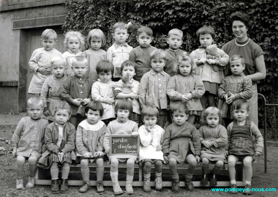 jardin d'enfants en 1960
