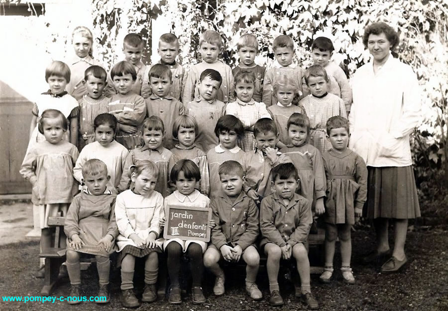 jardin d'enfants en 1960