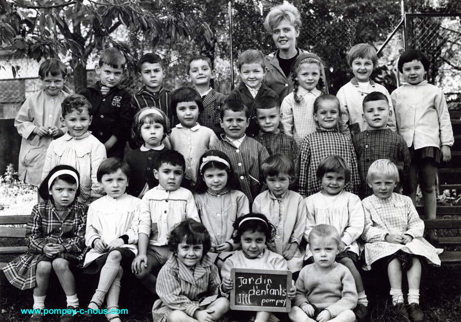 jardin d'enfants en 1964