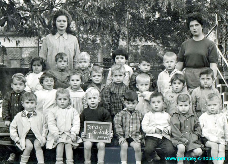 jardin d'enfants en 1965