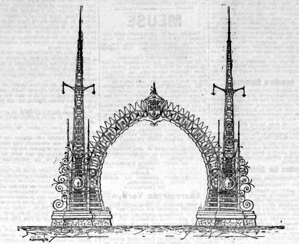 Projet de porte proposé par les forges de Pompey