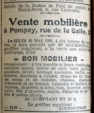 Vente immobilière à Pompey