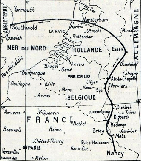 carte du trajet effectué