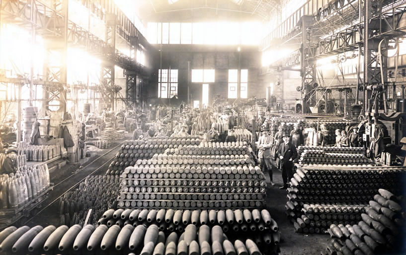 Vue intérieure de l'Atelier d'usinage.