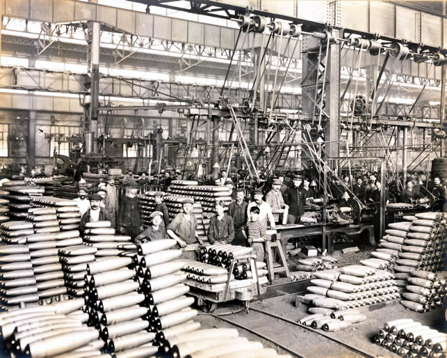 Vue intérieure de l'Atelier d'usinage.