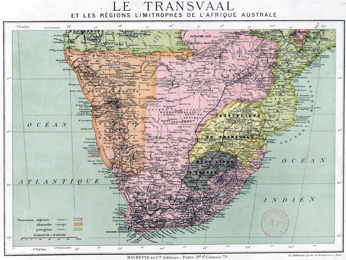 Carte du Transvaal
