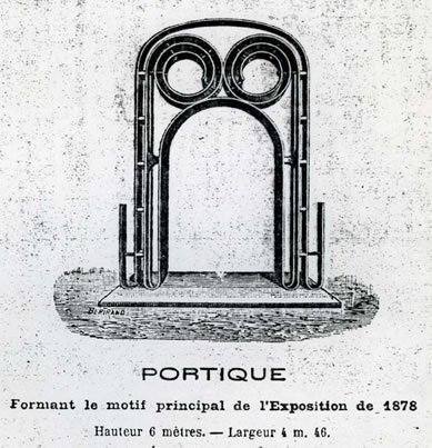 Portique de l'exposition de 1878