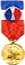médaille officielle d'honneur de travail de vermeil pour 40 ans de service dans le même établissement