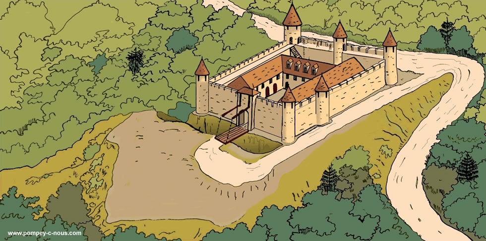 Le château de Frouard au 13ème siècle