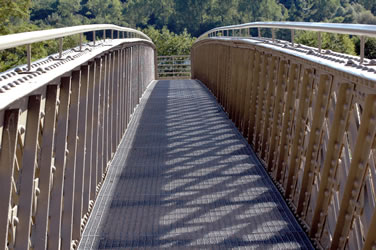 Détail de la passerelle Mangin