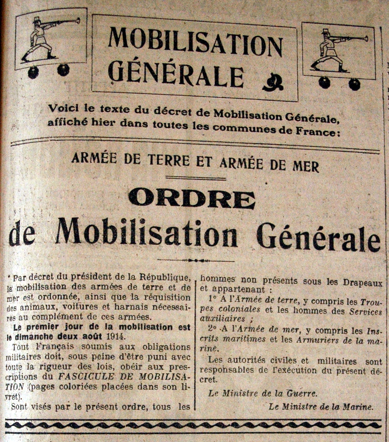 Ordre de mobilisation générale